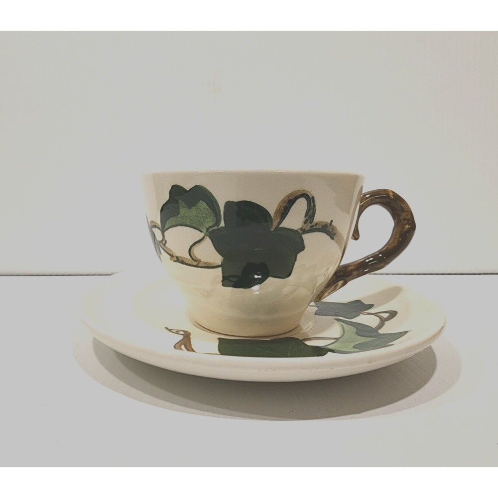 Metlox Poppytrail California Ivy Cups and Saucers Vintage  Set of 4 Discontinued